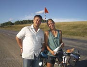 300 Kilometer vor Irkutsk treffe ich auf der Trasse Igor